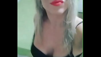 Brazilian transex Rafaela Laurent at home