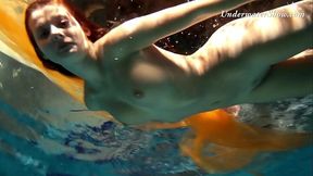 Edwige slutty teen underwater