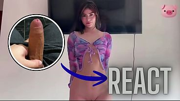 React: My stepsister wakes me up with a surprise blowjob, I never thought my dream could come true, she'_s 18 and I cum in her tight, pink, wet and war