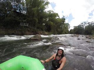 Stud gets screwed by a river in costa rica
