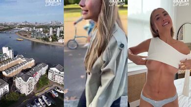 Brunette Hottie Lily Phillips Lights Up London With Her Charisma