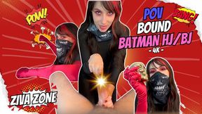 Cat Burglar Batman HJ BJ Bound & Gagged - Ziva Fey 4K