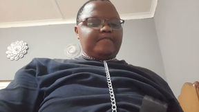 Roughly Fondles Herself in Chain and Gag: Chained, Gagged, Trans, BBW, Asexual