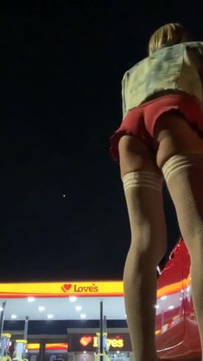 Truck Stop Crossdresser Crossdress Slut Minutes of Legs