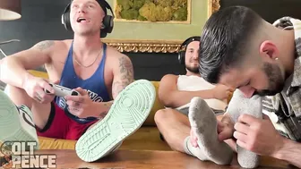 Colt Spence and Derek Get Serviced by Nick Charms After Gym