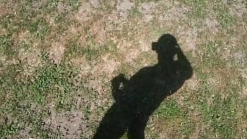 My shadow in the nature