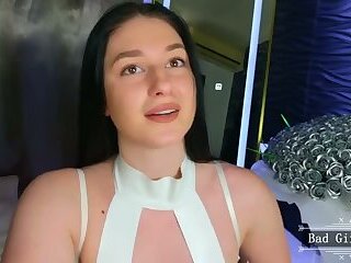 Natural huge boobs big booty babe closeup teasing
