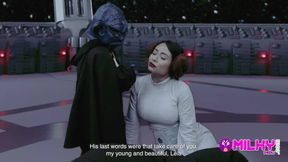 Yoda fucks Leia in cowgirl and missionary