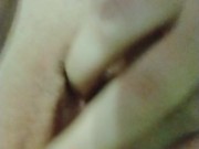 Slut Plays With Her Pink Pussy With A Tail Plug In