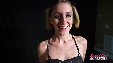 Petite Blonde Cutie Pixie Pie Sucks A Cock And Gets Her Pussy Fucked!