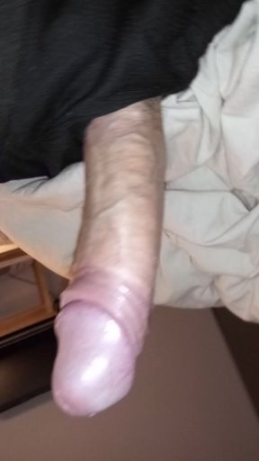 Hard throbbing cock waiting to be sucked down