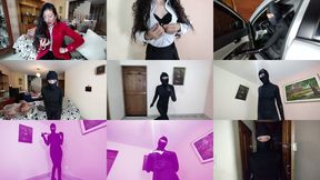 Superheroine Night Woman vs the super villain Raven Twins pov JOI