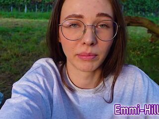 ALONE? Outside on the fields i presnet my biggest labia teen cunt and clitoris