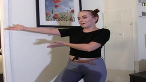 lizzy lamb totally wets her tight jeggings in embarrassment