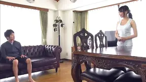 Asian AV model Akane Yoshinaga entrances guy with her tits 2