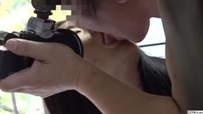 Sweet Japanese new employee of a JAV studio films a group of cheating wives
