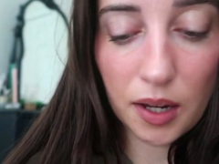 Nice ass brunette takes big cock and hot cum shot