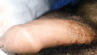 Amateur Guy Strokes His Hard Cock on the Sofa