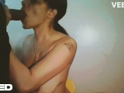 BLOW JOB BIG BLACK DICK FACIAL FACE COVERED IN CUMSHOT