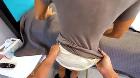 pantsing stepmom and fucking her milf pussy pov