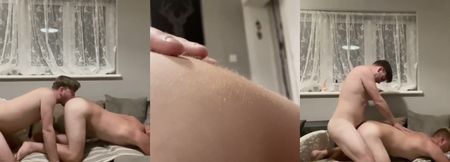 British Lads Sofa Bareback Destroyed Holes Gushing Cum