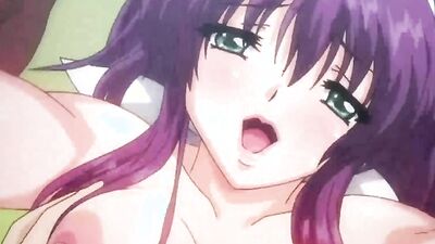 Kinky cartoon babe with purple hair takes a rough anal pounding and gets a sticky load on her face