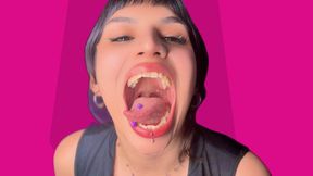 MOUTH TOUR with tongue piercing