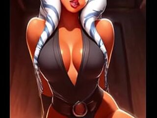 Mixed video with Ahsoka 3 Animation hentai anime dc AI