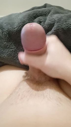 Lonely guy jerking off at home #4