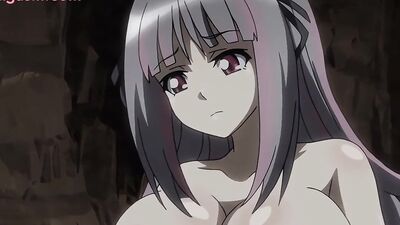 Subtitled Hentai film of Goblin No Suana getting her tight pussy pounded by a newbie in a wild hentai sex movie
