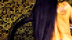 POV blowjob action from sexy tattooed babe