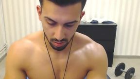 Latino Model Dylan Plays with His Dick