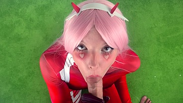Zero Two fucked in all holes and cum on face