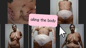 Bbw Dancing, oiling