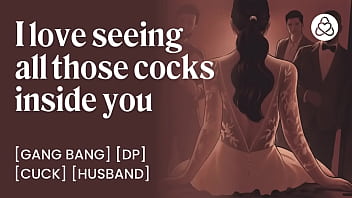 Bride Gets Fucked by 3 Men on Wedding Night &ndash_ Wedding Night Gangbang Foursome Fantasy ASMR Audio Porn - Erotic Audio Story