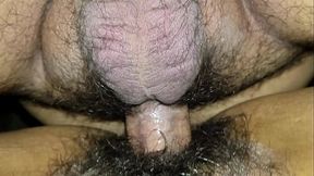 Hairy creamy pussy