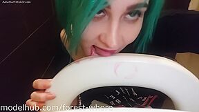 Forest Whore - Licking Public Toilets