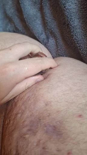Chubby teen anal masturbate