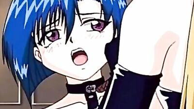Watch this cartoon porn with hot babes getting hardcore strap-on sex in hentai video