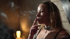 Anette Blows the Smoke
