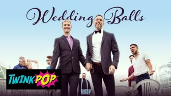 Alex Mecum and Malik Delgaty spit roast twink Benjamin Blue with double facial