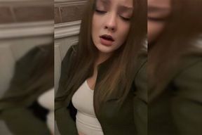 Masturbation in french restaurent by teen