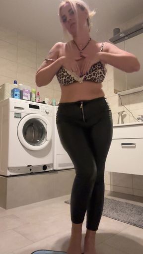 Fuck My Ass Deep with Your Big Cock! I Like It When I'm a Dirty Blonde and Moan Loudly!