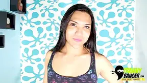 Petite Transgirl Sucking A Mean Cock