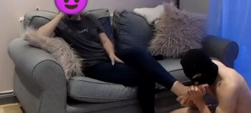 Foot and ass worship with sister humiliation