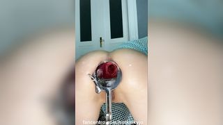 Hotkinkyjo XO Speculum Belly Bulge Deep Sex Toy Anal Gape  Prolapse