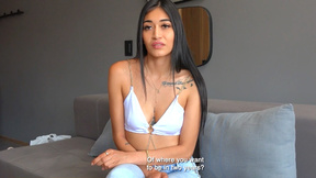 ”Latin COUGAR cutie makes her porn debut during this casting call”