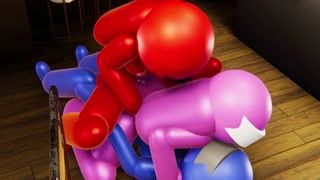 Among Us Pink Gets Hard DP Threesome