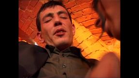 Busty Horny Slut Suck a Big Hard Cock of His Friend