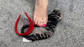 Mrs Mature Feet Modeling Panties